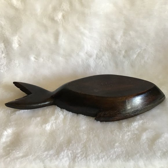Rare Lester Clarke Fish Wood Bowl Vintage 60's - Picture 7 of 9